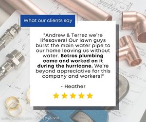 Image post by @betrosplumbing on Facebook