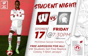 Image post by @wisconsinmenssoccer on Facebook