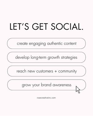 Image post by @rosecreativeinc on Facebook