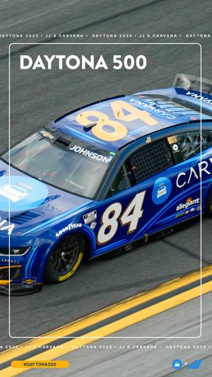 Image post by @CarvanaRacing on Twitter