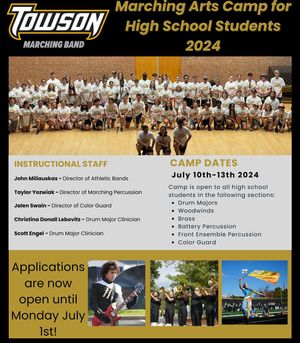 Image post by @towsonband on Instagram
