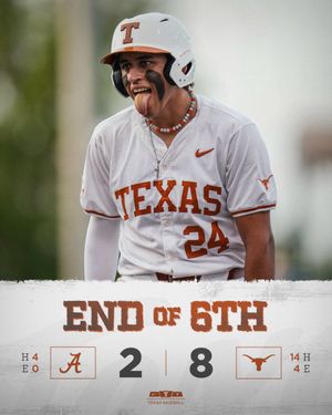 Image post by @TexasBaseball on Twitter