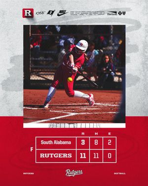 Image post by @ru_softball on Instagram