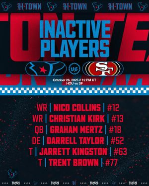 Image post by @HoustonTexans on Twitter