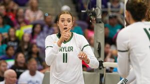 Image post by @BaylorVBall on Twitter/X