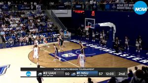 Video post by @NSU_MBasketball on Twitter
