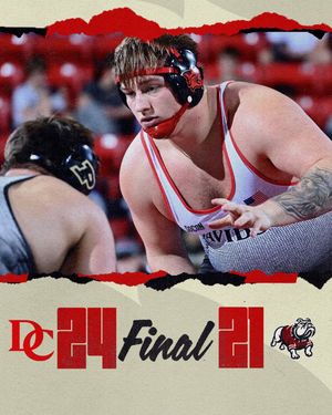 Image post by @davidsonwrestling on Instagram
