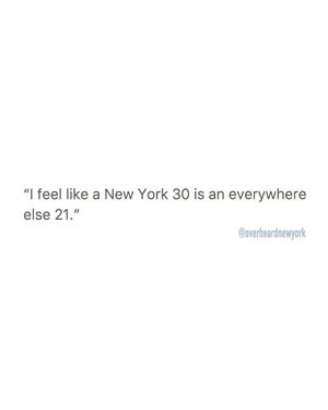 Image post by @overheardnewyork on Instagram