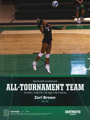 Image post by @dartmouthvball on Instagram