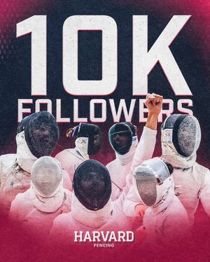 Image post by @harvardfencing on Instagram
