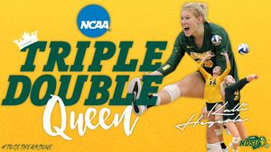 Image post by @NDSUvolleyball on Twitter