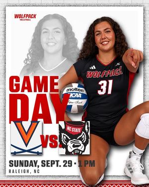 Image post by @NCStateVolleyball on Facebook
