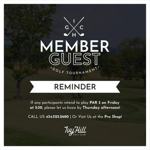 Image post by @IvyHillGolfClub on Facebook