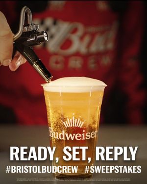 Image post by @budweiserusa on Twitter