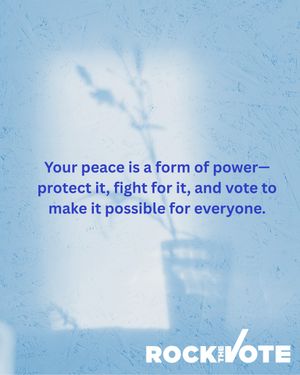 Image post by @rockthevote on Instagram