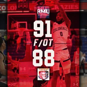 Image post by @RMUMBasketball on Twitter
