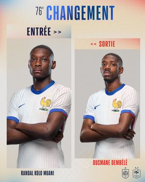Image post by @equipedefrance on Twitter