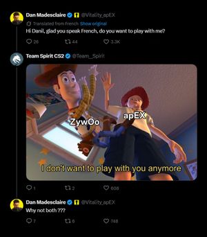 Image post by @RazedEsport on Twitter/X