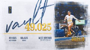 Image post by @WVUGymnastics on Twitter