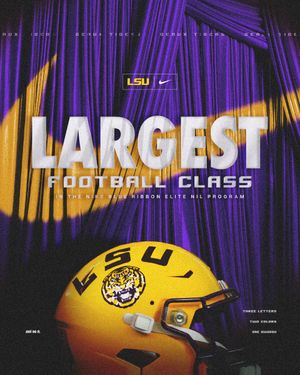 Image post by @LSUfootball on Twitter