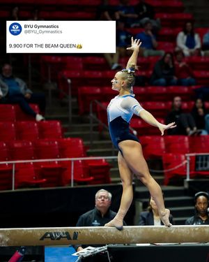 Image post by @byugymnastics on Instagram