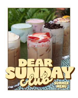 Image post by @dearsundaycafe on Instagram