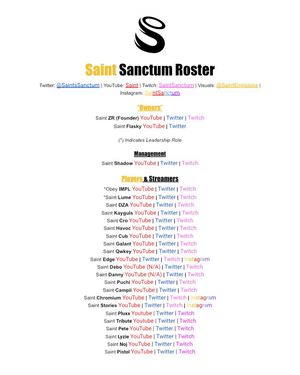Image post by @SaintsSanctum on Twitter