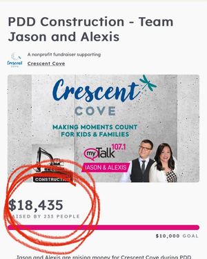 Image post by @CrescentCoveorg on Facebook