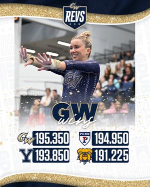 Image post by @gw_gymnastics on Instagram