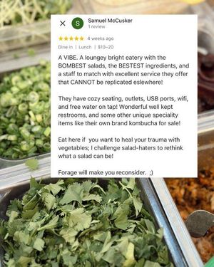 Image post by @forage_kitchen on Instagram