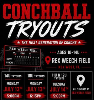 Image post by @keywestconchbaseball on Instagram