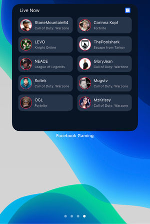 Image post by @FacebookGaming on Twitter