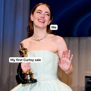 Image post by @curtsyapp on Facebook