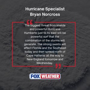 Image post by @foxweather on Instagram