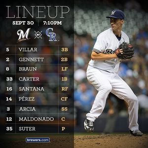 Image post by @brewers on Instagram