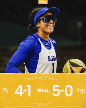 Image post by @SanJoseStateVB on Twitter