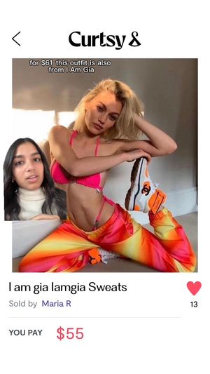 Image post by @curtsyapp on Facebook