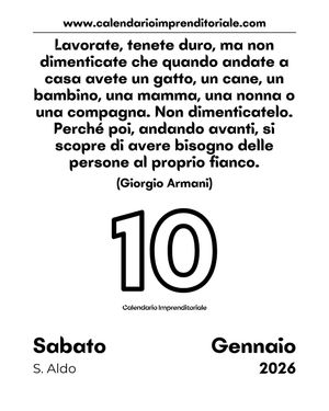 Image post by @calendarioimprenditoriale on Instagram