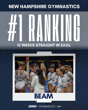 Image post by @unhgymnastics on Instagram