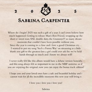 Image post by @slaybrinacarpenterr on Instagram