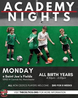 Image post by @TheCelticsSoccerClub on Facebook