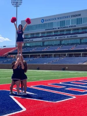 Image post by @southalabama.cheerleading on Facebook