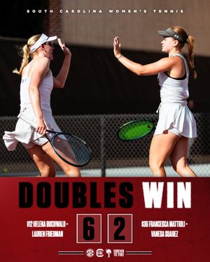 Image post by @GamecockWTennis on Twitter