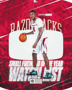 Image post by @RazorbackMBB on Twitter