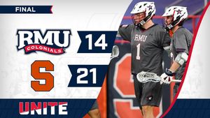 Image post by @RMUAthletics on Facebook