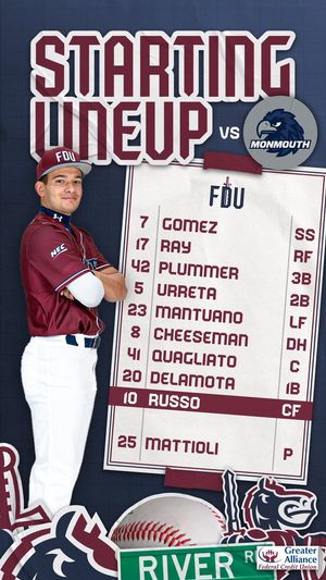 Image post by @FDUKnightsBase on Twitter