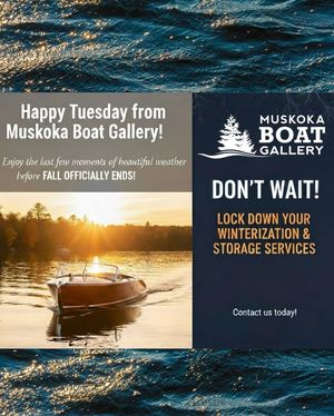 Image post by @MuskokaBoatGallery on Facebook