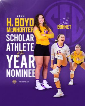 Image post by @lsuvolleyball on Twitter