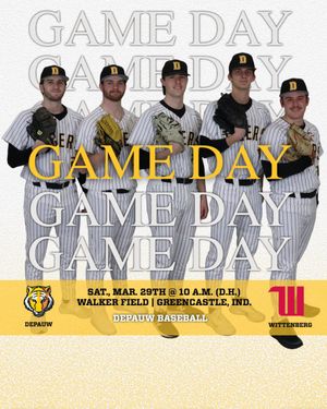 Image post by @DePauwAthletics on Twitter
