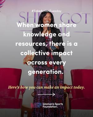 Image post by @womenssportsfoundation on Instagram